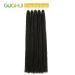 GUOHUI 36 Inch 5 Packs Natural Black Micro Faux Locs Crochet Hair for DIY Braids - Straight Styles - Buy Online on GoSupps.com