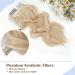 Invisible Wire Hair Extensions - Adjustable Size, Long Wavy Line, 2 Clips - 16 Inch Bleach Blonde - Buy Online on GoSupps.com