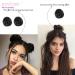 2Pcs Mini Claw Clip Messy Cat Ears Hair Bun Extensions - Natural Black - Buy Online on GoSupps.com