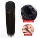 Hair Chignon 8-24 Inch Ponytail Human Hair Extensions Straight Hair with Drawstring Hair Slices Women Black Ponytail Hair Bun Messy Bun Hair Piece (Color : Straight Size : 24 inch) - Buy Online on GoSupps.com