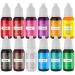Food Coloring Liquid Set - 12 Color Food Grade Food Color Dye Edible Rainbow Cake Food Colorant for Icing, Slime Coloring, Fondant, Cake Sugar Cookies Decorating Supplies Kit, 0.35 Fl. oz/Bottles