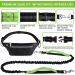 Hands Free Dog Leash for Running Walking Jogging Training Hiking Retractable Bungee Dog Running Waist Leash for Medium to Large Dogs Adjustable Waist Belt with Pack Reflective Stitches Dual Handle Black/Green - Buy Online on GoSupps.com