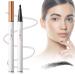Magic Eyebrow Pencil with 4 Fork Tip Microblading Brow Pencil for Natural Makeup Long-Lasting All Day Fine Stroke 3D Waterproof Brow Pen to Accurate Depiction for Makeup Beginners (Black)
