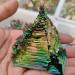 180-200g top!Quartz Rainbow Titanium Bismuth Specimen Cluster Stone JZIGTDEM