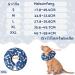 Supet Rechenrause Inflatable Dog & Cat Collar - Comfortable Post-Op Recovery Adjustable Protective Collar (XXL Blue Bones 45.7-58.4cm) - Buy Online on GoSupps.com