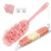 Back Scrubber for Shower  Long Handle Back Loofah Shower Brush  Soft Nylon Mesh Back Cleaner Washer  Loofah On a Stick for Men Women  Loofah Sponge Exfoliating Body Scrubber for Skin Care