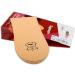 1 x Heel Raise, Heel Lift Elevator, Heel Pad, Orthotic Wedge, Many Widths and Heights, Leather Cover, Kaps Topmed Plus, Supplied to NHS, 1 Piece (Height 10 mm / 0.4 inch - Size S)