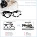 GUD Cat-Eye Reading Glasses for Women - 5 Pairs +4.00 Readers - Stylish Small Size Eyewear - Buy Online on GoSupps.com