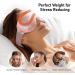 LitBear Weighted Silk Sleep Mask - Mulberry Silk Eye Mask with Adjustable Strap for Women & Men - Pressure Relief & Light Blocking - Perfect for Deep Sleep - Pink - Buy Online on GoSupps.com