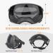 PETLESO Dog Goggles for Large Breed - Wide View Eye Protection with Adjustable Straps - Black Lens - Buy Online on GoSupps.com