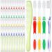 200 Pcs Disposable Toothbrushes and Comb Kit  Soft Bulk Toothbrushes Individually Wrapped Manual Toothbrushes Travel Hair Combs for Adults or Kids Homeless Hotel Shelter Nursing Home Charity Church