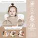 Baby Feeding Set - Eco Friendly BPA Free 7pcs Silicone Suction Bowl Plate & Cup, Adjustable Bib, Spoon & Fork with Wooden Handle - Toddler Gift Set (Beige) - Buy Online on GoSupps.com