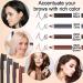 2 Pack Waterproof Eyebrow Pencils with Brush - Long-lasting Sweat-proof Brow Makeup in Dark Brown - Buy Online on GoSupps.com