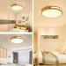 Wayluoung Wood-LED Ceiling Lamp 30cm | 3000K Warm White 1620LM | Round Natural Wooden Light for Bedroom Living Room Kitchen & Office | Art-Hollow Design | Ideal Ceiling Light for Home Decor - Buy Online on GoSupps.com