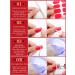 Kalolary 32PCS Gel Nail Polish Strips - Bright Red | Adhesive Full Wrap Sticker with Nail File | Waterproof & Long-Lasting | UV/LED Lamp Required - Buy Online on GoSupps.com