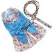 Floral Cat Clothes with Leash - Petyoung Princess Dress for Small Dogs & Cats - Blue Puppy Skirt Outfit - Buy Online on GoSupps.com