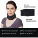 Soft Foam Neck Brace - Adjustable Cervical Collar for Neck Pain Relief - Medium Size (13.3-15.7 Inch) - Black - Buy Online on GoSupps.com
