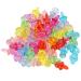 100 pieces acrylic pacifier shower favored birthday party decoration baby pacifier baptism soothing mini color toys (transparent color mixing)