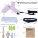 Industrial Hot Glue Gun 60W/100W with Dual Power Switch | 9.8ft Power Cord, 2 Nozzles, 15 Glue Sticks | High Temp Hot Melt Gun for Crafts | Purple, Large Case Included - Buy Online on GoSupps.com