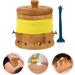 Premium Moxibustning Instrument Set - Wooden Holder for Moxa Sticks & Burner | Temperature Control Bamboo Tube | Ideal for Moxabustion Therapy - Buy Online on GoSupps.com