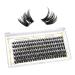 Cluster Lashes QueWel 72 pieces DIY cluster eyelash extension soft single eyelashes D Curl eyelash cluster Mix10 16 mm length light for personal make-up use at home (qukh01-d mix10-16) 1 piece (1 Pack) qukh01-D mix10-16mm