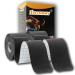 Kinesiology Tape Precut - 2 Rolls 5cmx10M | K Tape Hypoallergenic Waterproof 80 Precut Strips In Total Physio Elastic Sports Tape Pain Relief Adhesive for Muscles Elbow Knee & Shoulder Sports | Black