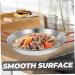 Garneck Roaster Pan with Lid Outdoor Paella Maker Culinary Tools Granite Frying Pan Baking Dish with Lid Roasting Pans Chicken Fried Stainless Steel Saucepan Enamel China Korean 20*16CM Silver - Buy Online on GoSupps.com