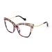 FEISEDY Women Oversized Square Blue Light Blocking Glasses Anti Eyestrain Cat Eye Fashion Eyewear B2956 Floral 55 Millimeters