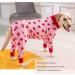 YeaPeeto One-Divider Pajamas for Large/Medium Dogs | Relaxation Hair Loss Allergies Wound Protection - Cone Alternative (4XL Strawberry) - Buy Online on GoSupps.com