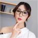 Iynwbjts Student Anti-Blue Light Glasses - Myopia Protection 100-600 Degrees | Stylish Bright Black Frames for Women - Buy Online on GoSupps.com