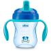 Chicco Semi-soft Spout Trainer Spill-Free Sippy Cup 7oz. Blue 6m+