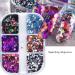 Manicure Hexagon Butterfly-shape Irregular Spangles Colorful Black White Nails Sequins Glitter Flakes(01) - Buy Online on GoSupps.com