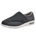 Women's Adjustable Diabetic Shoes Easy to Slip On Wide Widths Slippers Orthopedic with Removable Memory Foam Insoles Lightweight for Seniors Swollen Feet (Color : Gris Size : 12)