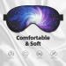 Galaxy Print Unisex Sleeping Eye Mask - Soft Comfortable Light-Blocking Black Eye Mask for Sleep | International Shipping - Buy Online on GoSupps.com