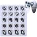 FEIlei 20Pcs Nail Jewelry Resin Nail Art Rhinestones Shiny Nail Crystals Diamond Gems - Buy Online on GoSupps.com