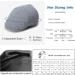 Jeff & Aimy Men's Cotton Flat Cap Ivy Gatsby Newsboy Hat - Grey, Medium-Large - Buy Online on GoSupps.com
