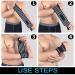 Professional Grade Wrist Wraps 2 Pack - Support Braces for Powerlifting Strength Training Bodybuilding & Crossfit - Unisex Black & Gray - Buy Online on GoSupps.com