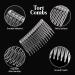 Set of 4 Tort Plain Hair Combs 7cm French Side Combs - White | Strong Hold Hair Clips for Girls & Women - Buy Online on GoSupps.com