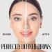 Eyebrow Stamp Kit - Professional Dual-Color Powder Stencil with 24 Templates & Brush - Waterproof & Smudge-Proof (Dark Brown - Buy Online on GoSupps.com