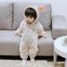 JiAmy Baby Snowsuit Hooded Romper | Infant Boys Girls Bear Cartoon Pajamas | Winter Jumpsuit, Gray, 9-12 Months - Buy Online on GoSupps.com