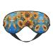 Oil Painting Sunflower Print Unisex Sleep Mask Double-Sided Eye Mask Ideal for Sound Sleep and Skin Care