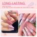 Saviland Poly Nail Gel Kit - Pink Series 7 Colors Nail Extension Set with 48W Nail Lamp and Manicure Tools - for Salon Quality Nails at Home - Buy Online on GoSupps.com