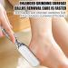 Foot File | 2-in-1 Multi Purpose Callus Remover | Multi-Purpose Pedicure Tools Foot Scrubber for Dead Skin - Reduces Calluses Corns Transparent Gray - Buy Online on GoSupps.com