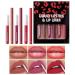 Generisch Lip Liner and Lipstick Combination Lip Pencil Set Lipstick and Lip Liner Set Durable Waterproof | Lip Pencil and Lip Gloss Set for Women