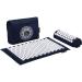Dr Relief Acupressure Mat 28" x 17" - Shiatsu Intervention Mat & Pillow Gift Set - Quick Back & Neck Pain Relief for Men & Women, Cushion for Sciatica, Trigger Point Therapy, Stress Relief Navy