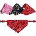 4 Pack Dog Bandana with Adjustable Buckle Handmade Dog Collar Triangle Dog Birthday Bandana Washable Dog Bandana Collar Dog Scarf for Small Medium Large Puppies (Large) Large (Pack of 4) Multi Colored - Buy Online on GoSupps.com