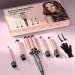 5 in 1 Wand Curling Iron Set - Interchangeable Ceramic Curlers Dual Voltage Hair Waver & Quick Heating Tool - Perfect for International Shipping - Buy Online on GoSupps.com