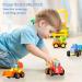 MOONTOY Baby Tooth Auto Bagion Construction Vehicles Set - 4 Piece Tractor Bulldozer Tipper & Cement Mixer for Kids | International Shipping - Buy Online on GoSupps.com
