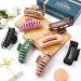 LuSeren Hair Clips for Women 4.3 Inch Large Hair Claw Clips for Women Thin Thick Curly Hair Big Matte Banana Clips Strong Hold Jaw Clips (Multi Color) Beige Pink Green Khaki Brown Black - Buy Online on GoSupps.com