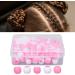74 Pcs Round Hair Beads DIY Braid Hair Beads Braids for Girls(Pink) - Buy Online on GoSupps.com